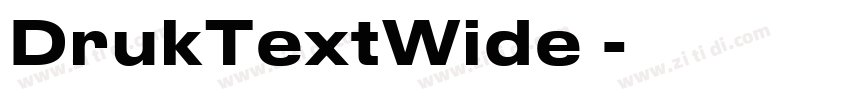 DrukTextWide 字体转换
